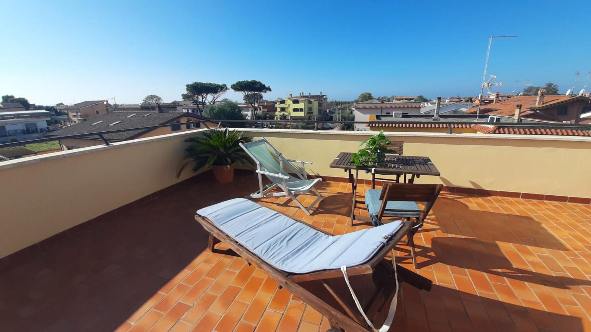 Апартаменти La Terrazza Sul Faro Ф'юмічіно Екстер'єр фото