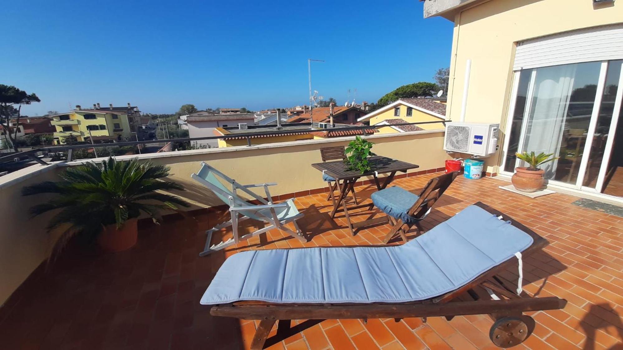 Апартаменти La Terrazza Sul Faro Ф'юмічіно Екстер'єр фото